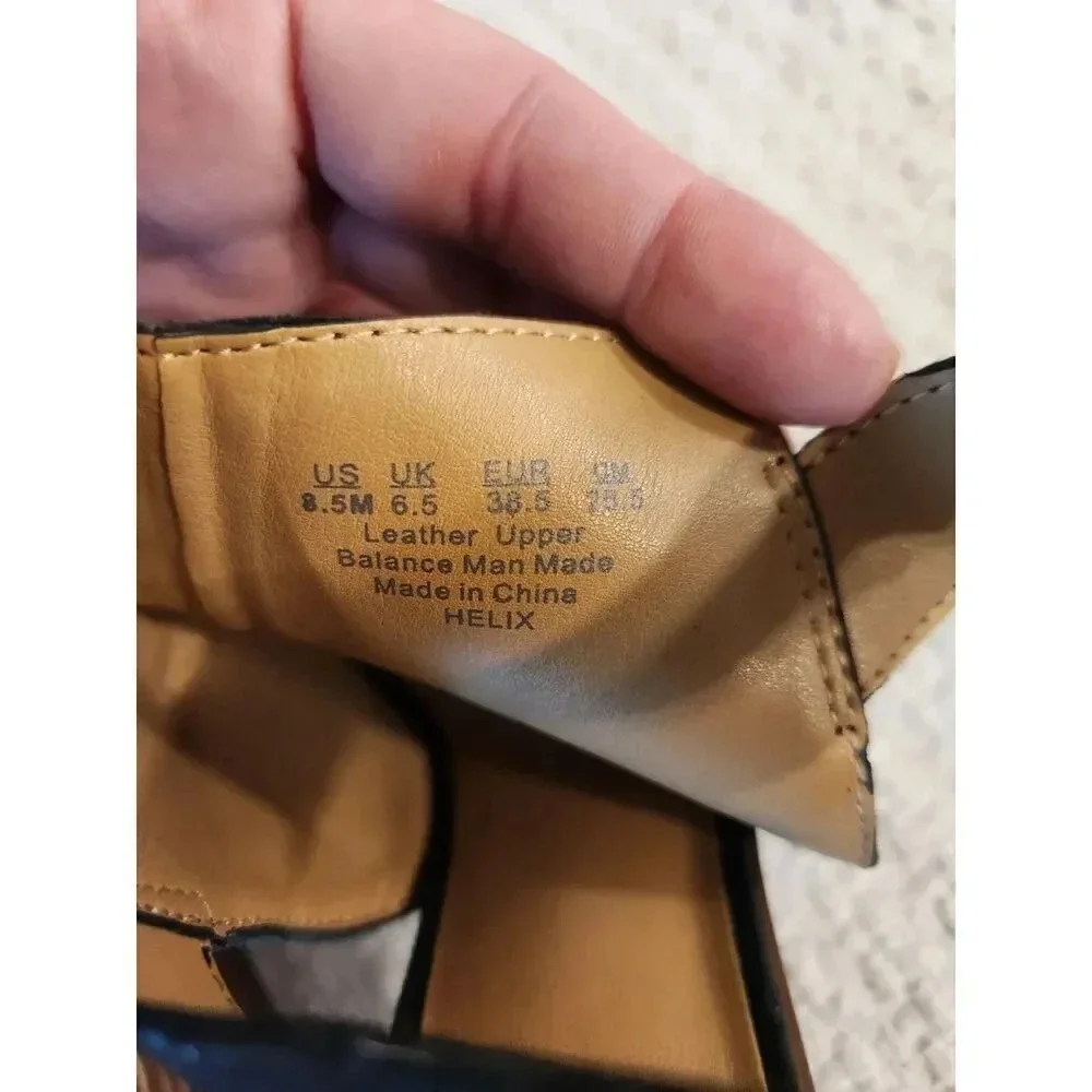 Franco Sarto Sling Back Peep Toe Helix Sandals - 8.5 - Picture 6 of 8